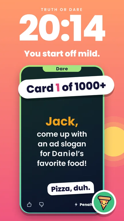 Store image, 20:14 – You start off mild.