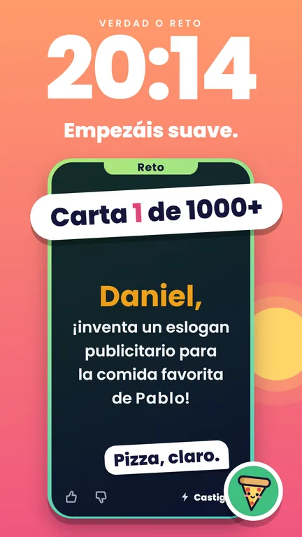 Imagen de la tienda, 20:14 – Empezáis suave.
