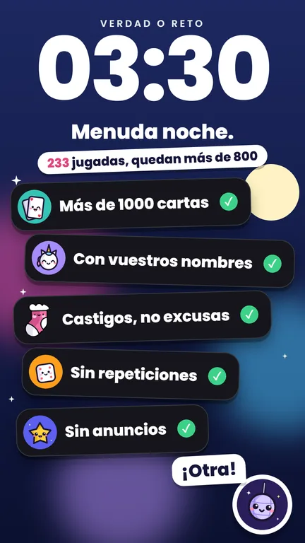 Imagen de la tienda, 03:30 – Menuda noche.